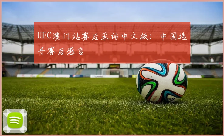 UFC澳门站赛后采访中文版:中国选手赛后感言